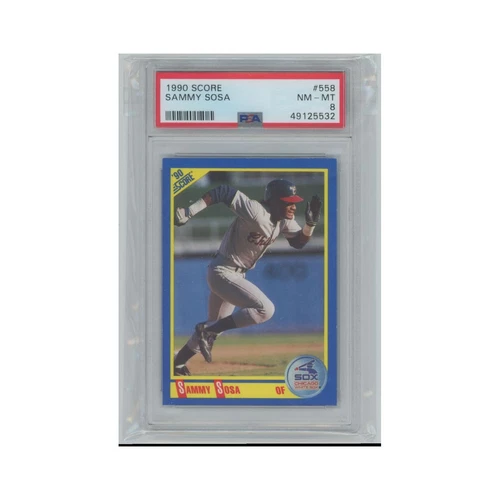 Sammy Sosa Rookie PSA 8 1990 Score #558 Baseball Card