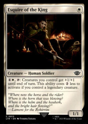 MTG Esquire of the King #013 LTR Eng. Common B3212