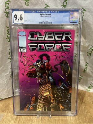 CYBERFORCE #8 - CGC 9.6- TODD MCFARLANE COVER & ART - ERIC SILVESTRI STORY