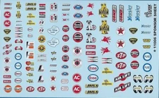Gofer 11006 Drag + NASCAR Sponsors Decal Sheet for model cars 1/24 / 1/25