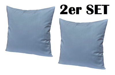 2er SET Kissenbezug 30x30 35x35 Kissenhülle Dekokissen Kissen 100% Baumwolle