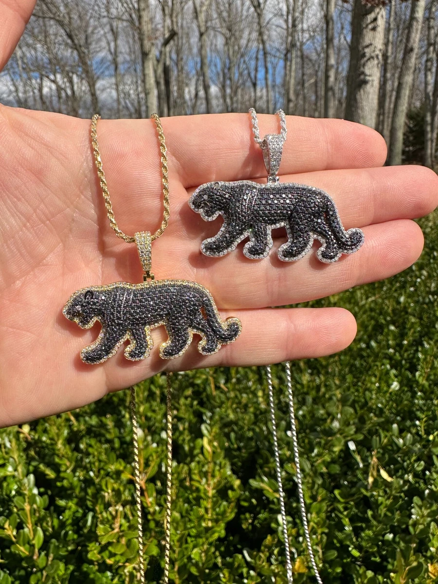 Iced out black panther deals pendant