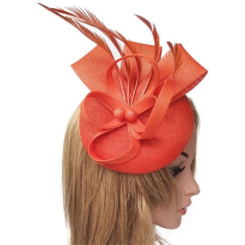 TeaParty Headwear Cocktail Party Feather Hat Female Flower Fascinator Hairpin - Picture 9 of 10