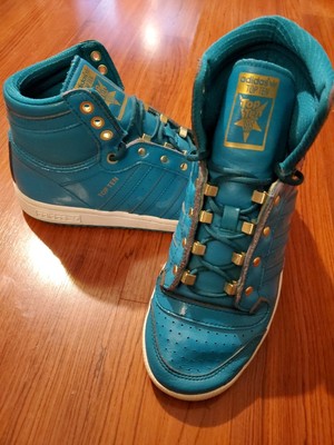 blue patent leather adidas