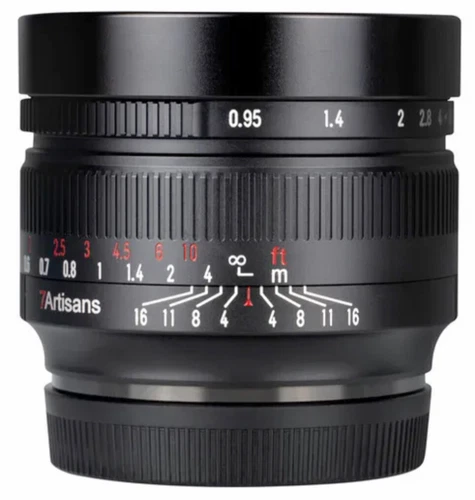 7artisans 50mm F0.95 Objektiv für Fuji X Sony E Canon EOS-M RF Micro 4/3 Nikon Z