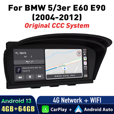 8.8'' CarPlay Android 13 Car Stereo GPS 4G DSP For BMW 3 5 Series E90 E92 E60 CCC