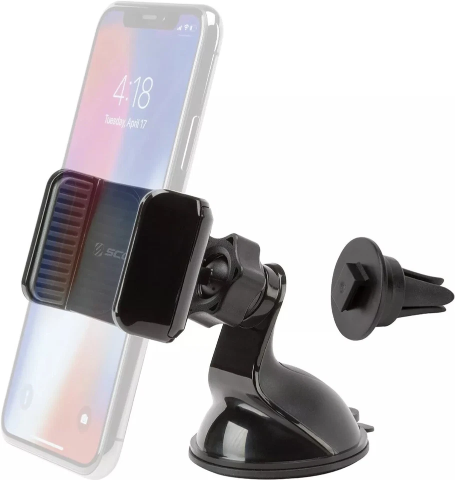 Car Phone Holder Dashboard Windshield Phone Mount Universal for iPhone Samsung - Image 3 of 4