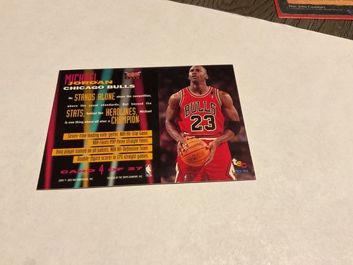 1993-94 Topps Stadium Club - Beam Team Michael Jordan #4 - Picture 6 of 6