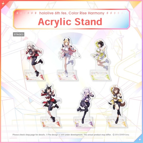 hololive Inugami Korone acrylic stand 6th fes. Color Rise Harmony - Picture 3 of 3