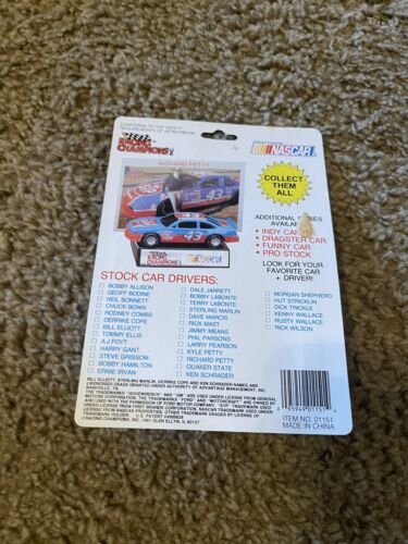 Racing Champions Stock Car Nascar #12 Hut Stricklin 1991 Car Card Display Stand - Picture 7 of 12