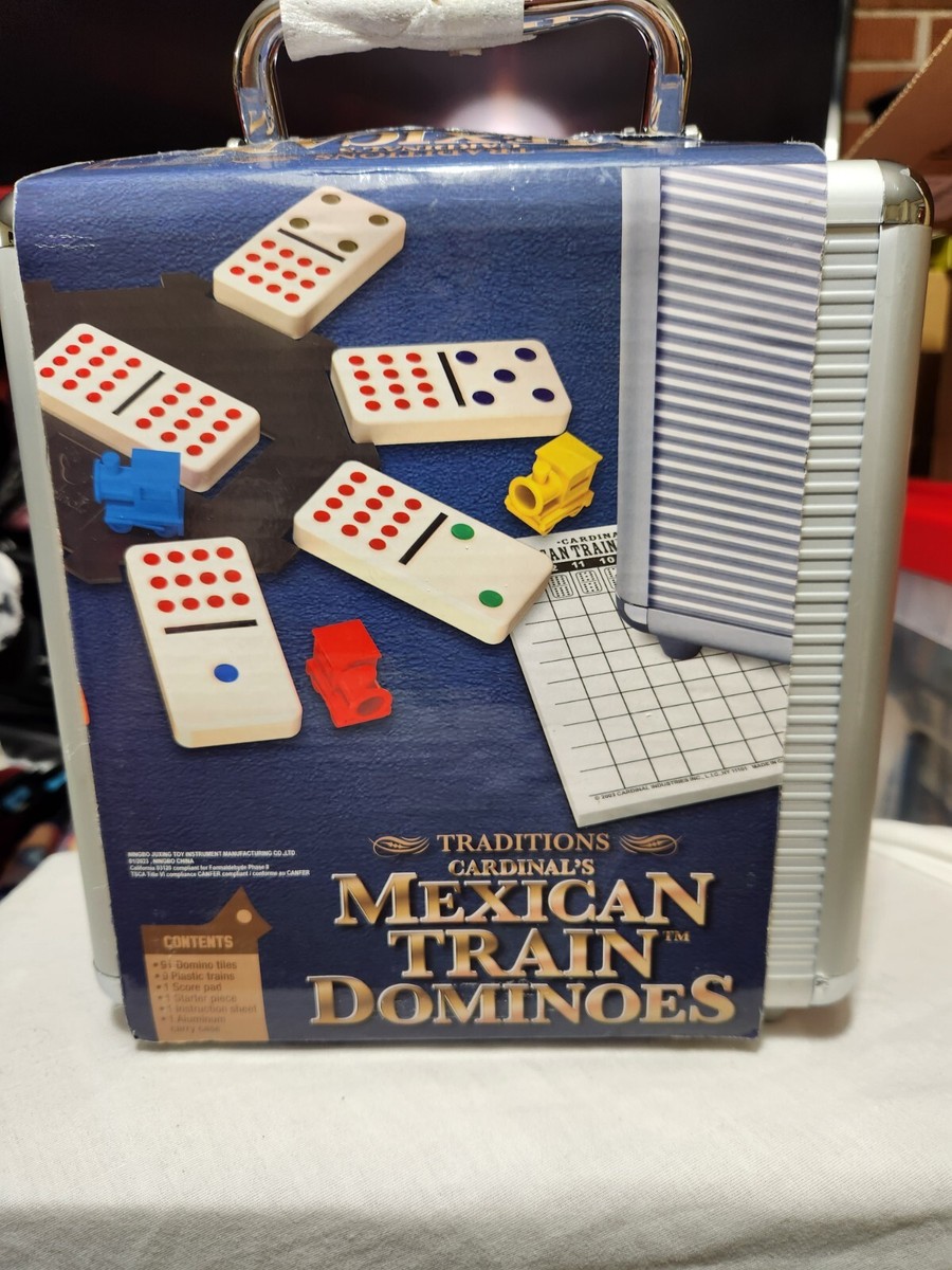 Mexican Train Dominoes Game Set Double 12 Color Domino