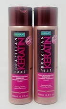 nuNAAT Brazilian Keratin Deep Moisturizing Shampoo 2 bottle 10.1 Fl Oz.each