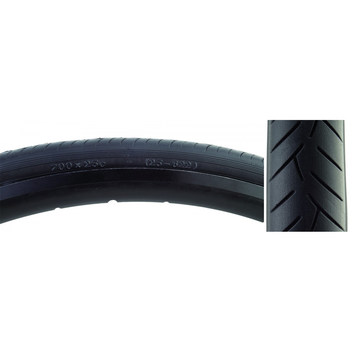 Шина Sunlite Smoothie 700 x 25 Clincher Fold TPI 100 Black/Черная светоотражающая дорожная шина