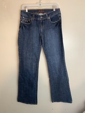 Jordache Stretch Jeans Juniors Sz 9/10 Mid Rise Med Wash Bootcut Blue Denim