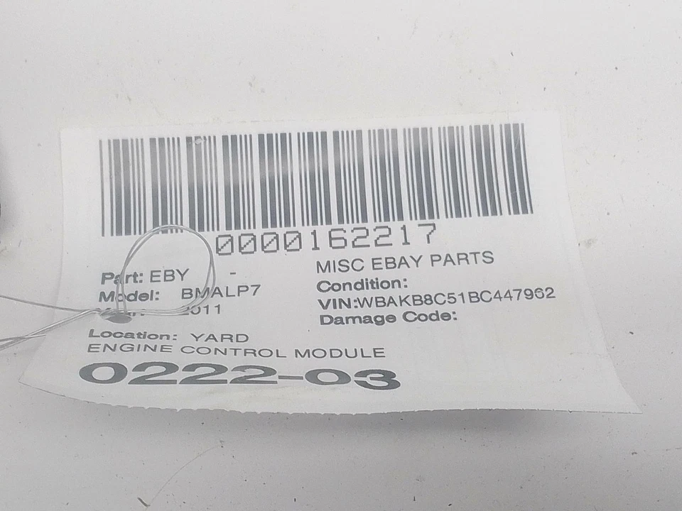 2009-2012 BMW ALPINA B7L F02 4.4L RWD ECM ENGINE COMPUTER CONTROL MODULE OEM - Изображение 4 из 4