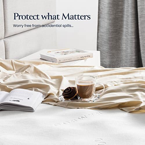 100% Waterproof Mattress Protector Full Luxury Comfort Bamboo Mattress Protector - Picture 8 of 8