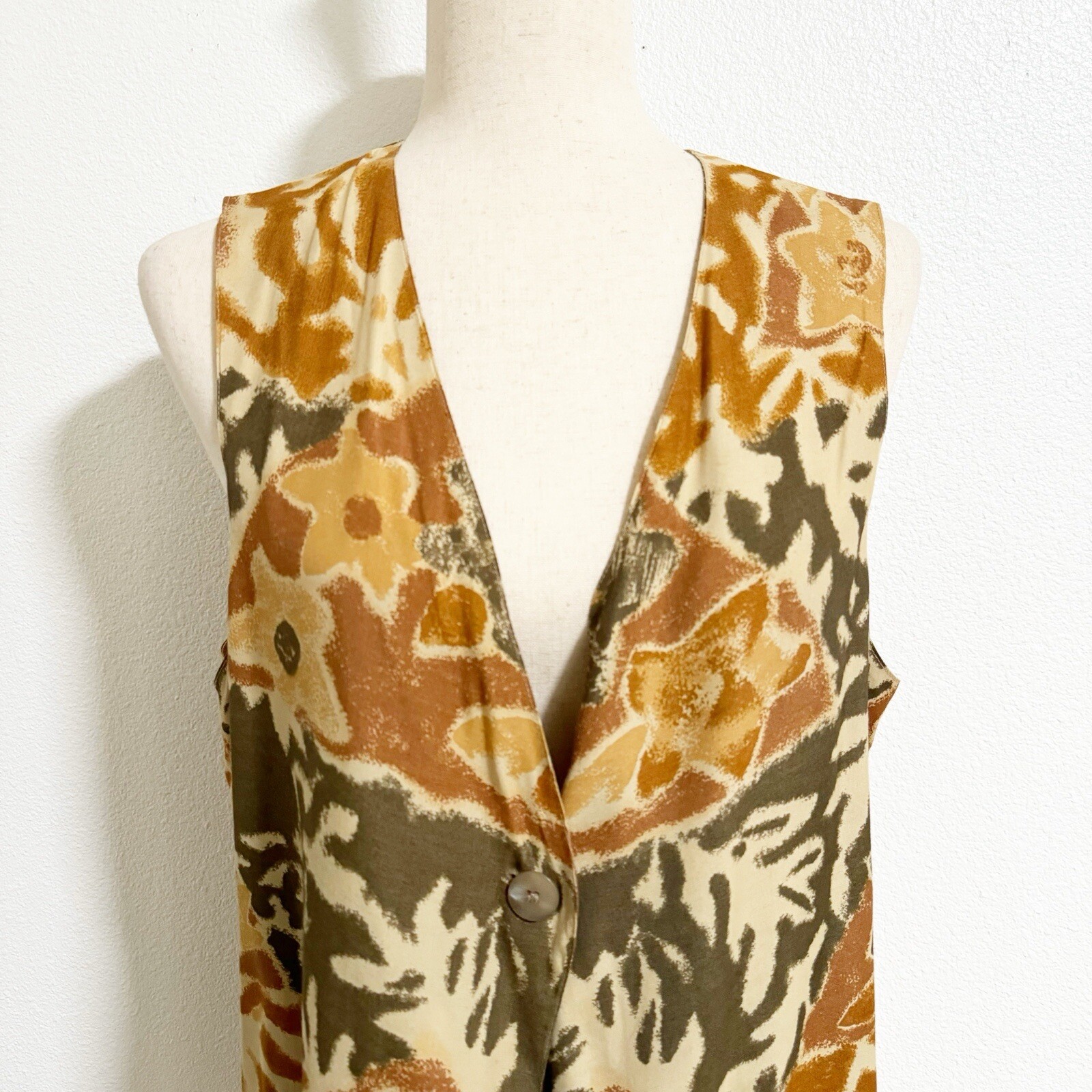 French Connection Vintage 90s Floral Vest Cardiga… - image 3