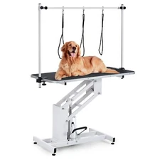🔥43.3“ Professional Dog Grooming Table for Large Dog Heavy Duty Height Adjust