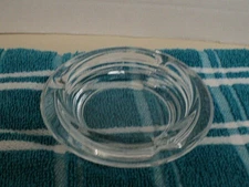 Ash Tray Basic Clear 4" Across Ex Condition ... AUCT#6501