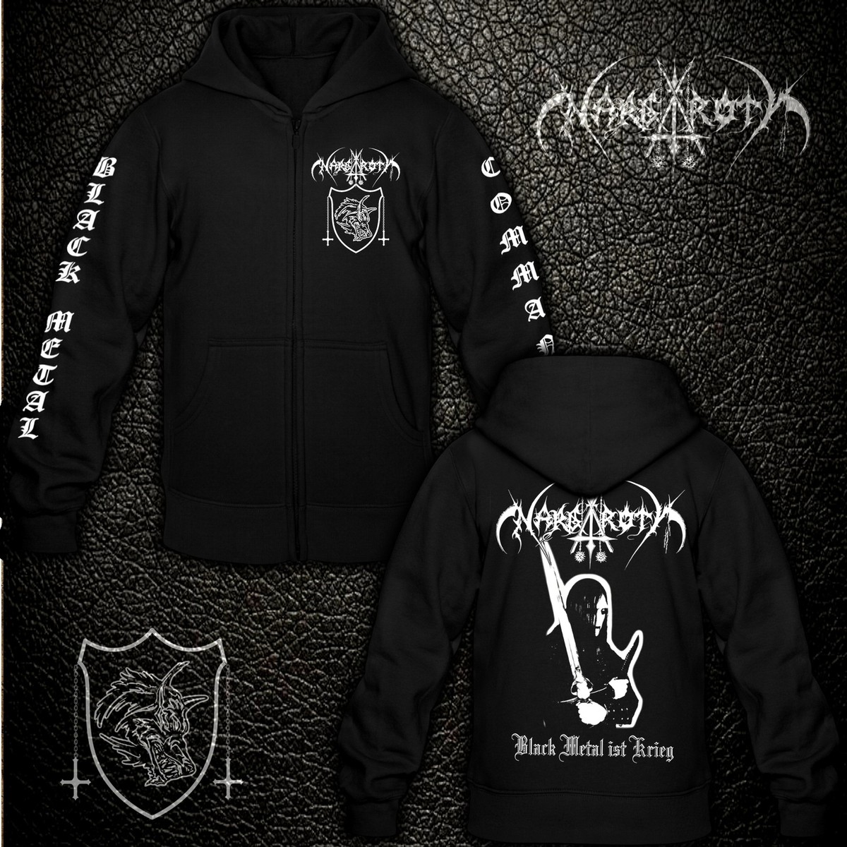 Nargaroth - Black Metal ist Krieg - Kapuzenjacke / Hooded