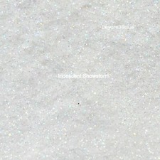 SPARKLING WHITE SNOWSTORM Snow Glitter 5 gram Packs Dust or Strips - Xmas Crafts