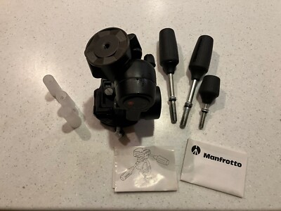 Manfrotto 808RC4 Basic Pan Tilt Tripod Head (Built-in Level) (Black) | Used
