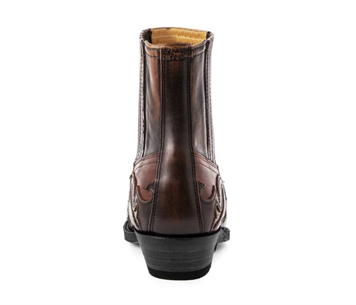 Clásicas Botas Vaqueras Western Bordadas Para Hombre Con Puntera Redonda DE - Imagen 10 de 29