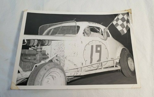Hoot Gibson Stock car Racer #191950s (?) PHOTO Black/White Photograph 5" x 7" NY