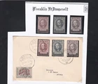 Lot  Greece 1 , cover + 3 stamps NH   F.Roosevelt