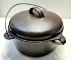 1936 Griswold Golden Jubilee Cast Iron Dutch Oven 4 Qt RARE Best Made Sears 50th