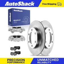 Front Brake Rotors Ceramic Pads Calipers for 2004-2006 Toyota Tundra 4.7L