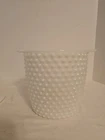 Vintage Milk Glass Hobnail 6" Ice Bucket. With Lid  Free Shp.