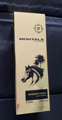 MONTALE Arabians Tonka Cologne - EMPTY BOX 3.4oz 100ml Size Gold Mirror