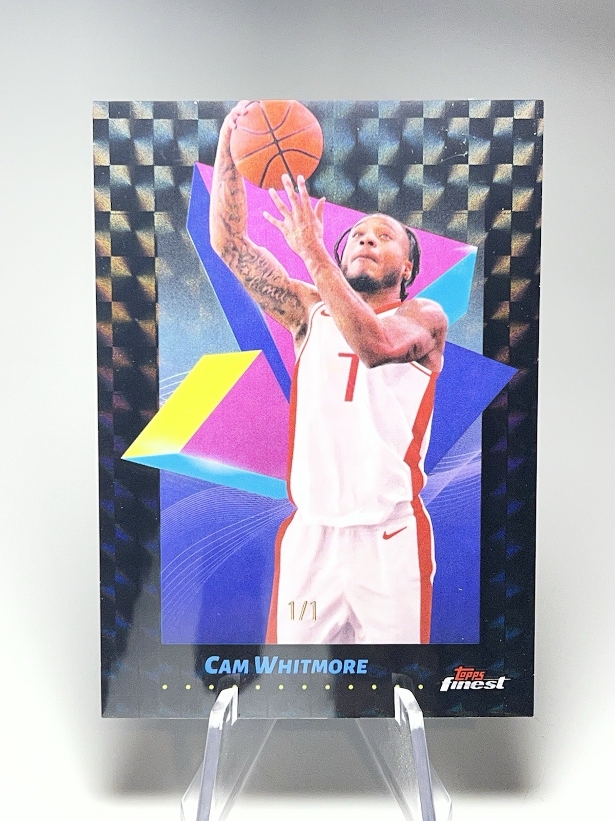 CAM WHITMORE One of One 2024-25 TOPPS FINEST BLACK Superfractor 1/1