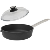 Skk Schmorpfanne Ø 28 Cm Aluguss Antihaft Hochrandpfanne Edelstahlgriff & Deckel