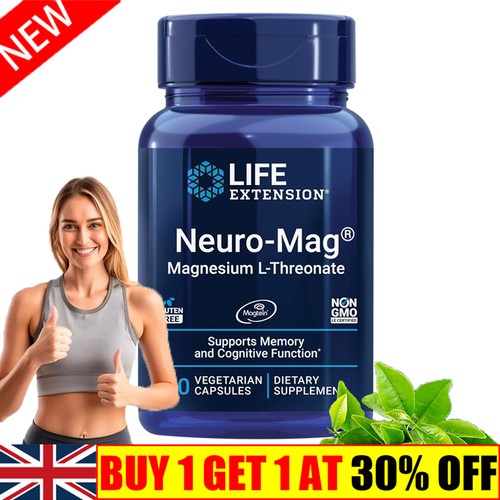 Neuro-Mag Magnesium L-Threonate from 2000 mg Magtein - Life Extension 90cap