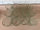 Anchor Hocking Vintage Quilted Diamond Cut Glasses Set of 12