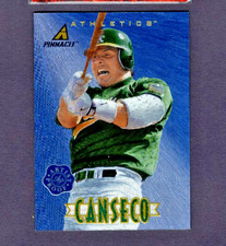 1997 PINNACLE NEW BLUE ARTIST'S PROOF PARALLEL #15 JOSE CANSECO A'S SSP NM COND