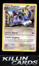 Exploud 82/124 Pokemon Rare XY - Fates Collide Card LP