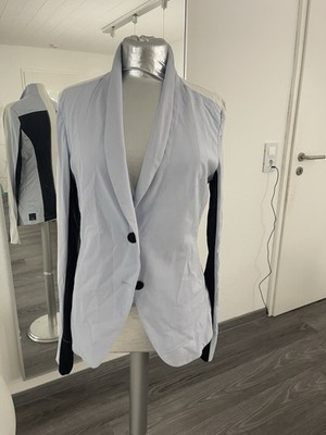 Penn & Ink N.Y. Damen Long-Blazer Gr. 40 Hellblau Business-Look Traveller Ware