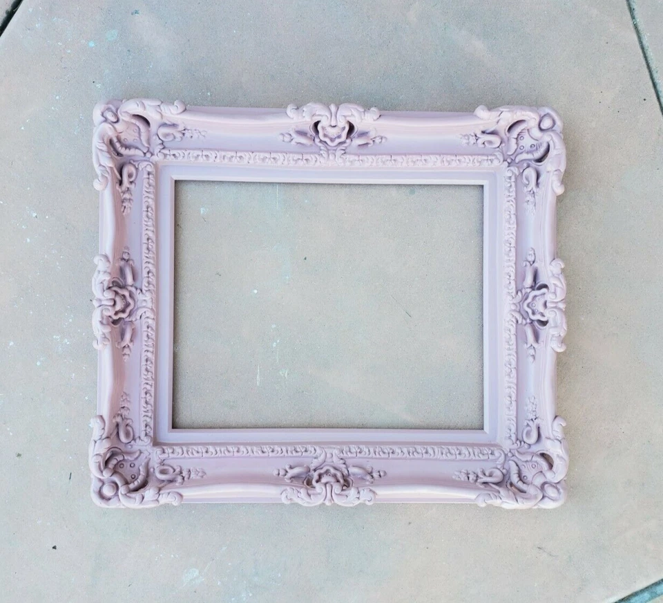11x14 Pale Pink Picture Frame Classic Wall Ornate Baby Frames Art Canvas Prints - Image 4 of 4