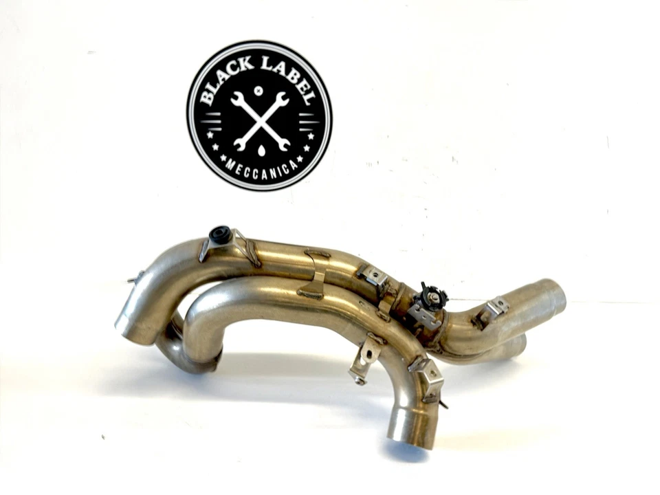 Tubo medio de escape genuino Ducati 848 1098 1198 S R OEM 57012633A Foto 2 de 4