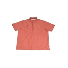 World Wide Sportsman Orange Fishing Shirt, Size 3XL, 1303-D