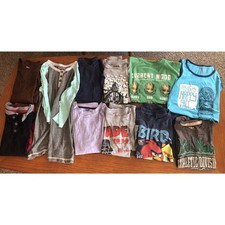 Lot of 11 USED Boys T shirts Tops Winter Fall Clothing Sizes 8-12