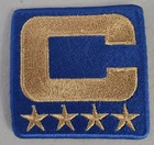 Buffalo Bills 2025 Royal Blue Jersey CAPTAIN C 4 Star Gold Patch Iron On