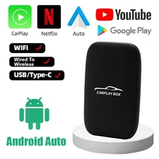 CarPlay Ai Box Wireless Android Auto Adapter Multimedia Video Netflix Youtube+