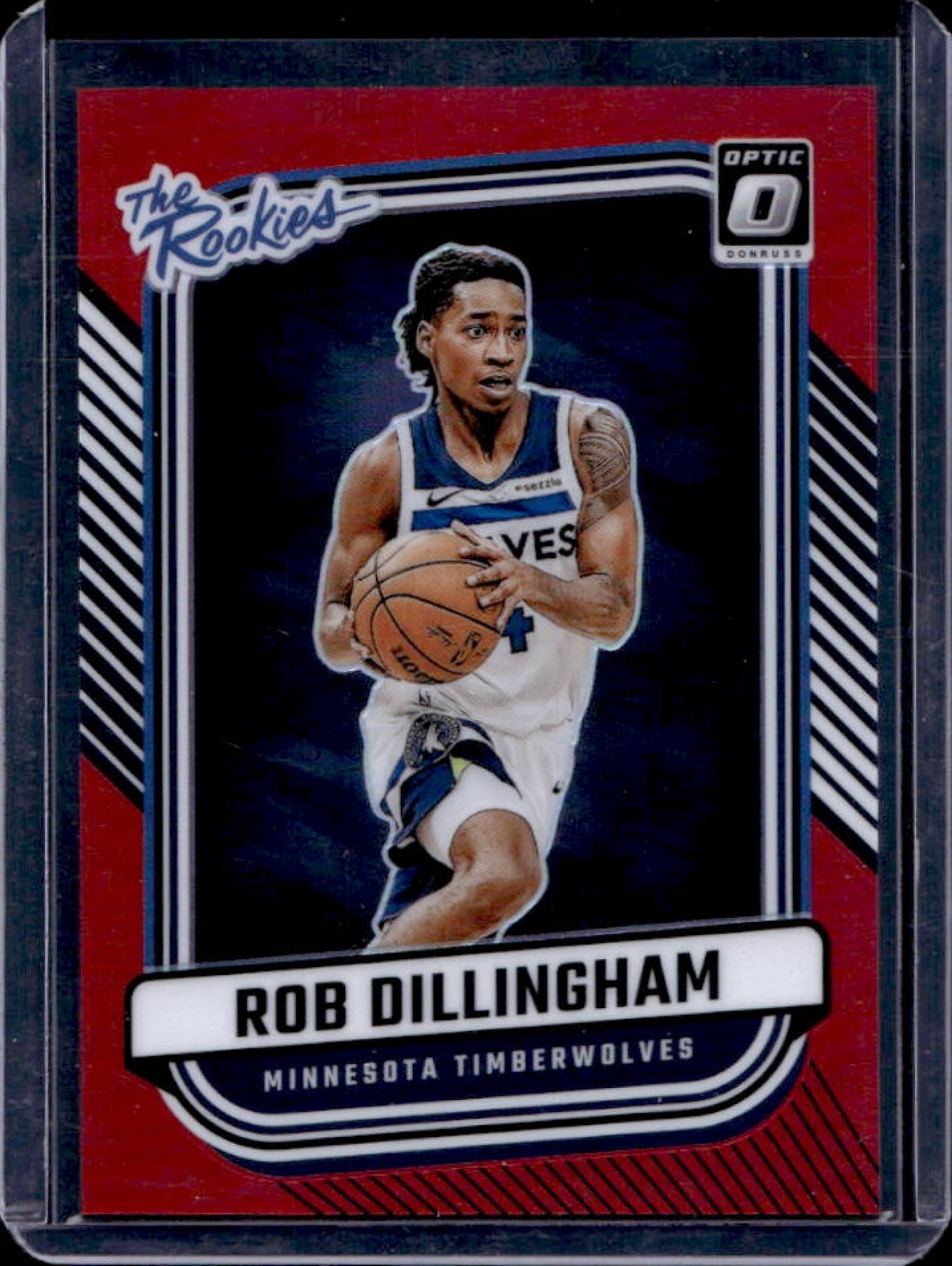 2024-25 Donruss Optic Rob Dillingham The Rookies Red RC #49/99 Timberwolves