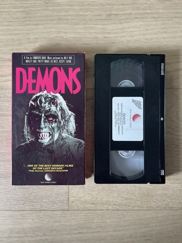 Demons 1985 VHS New World Video Horror