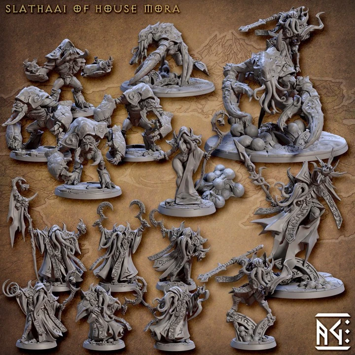 Artisan Guild - Illithids of House Mora (Tabletop & Rollenspiel Resin Miniaturen