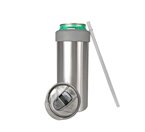 JOVIAL 2-in-1 Stainless Steel Can Cooler Insulated for all 24&25 Oz Cans Bee...